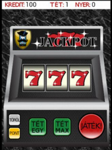 gyümölcsös játékgép