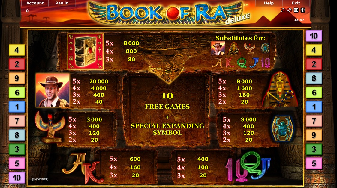 book of ra free deluxe gratuit