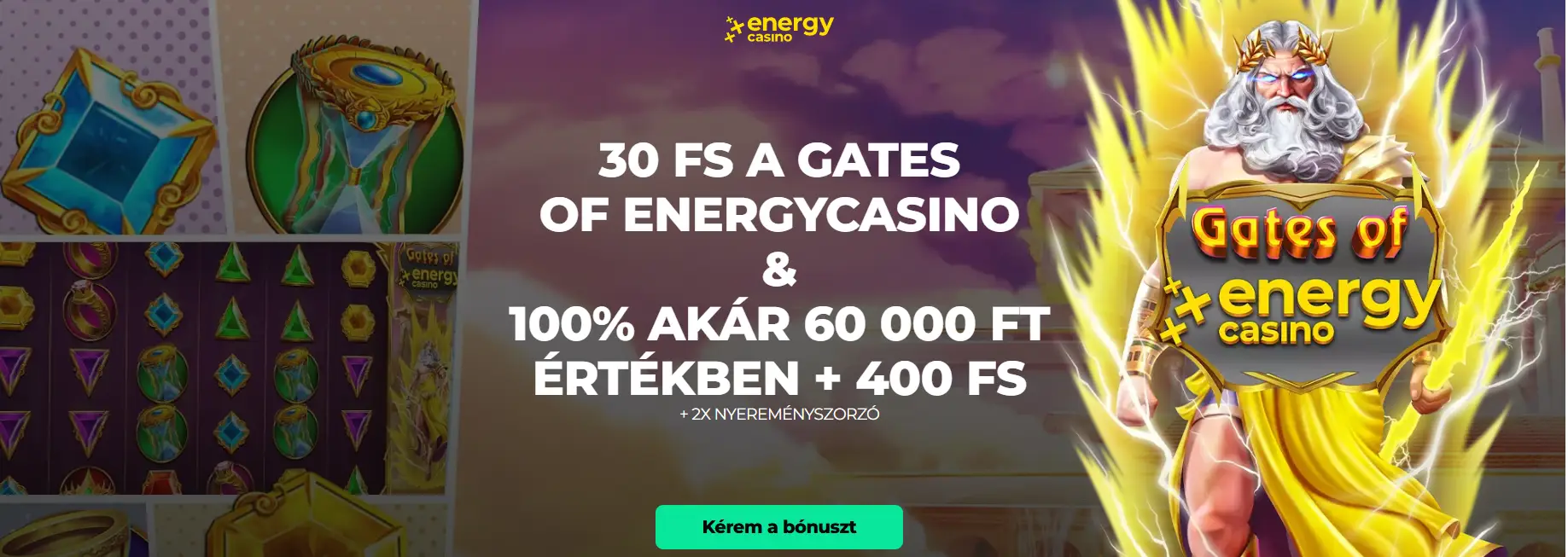 Energy Casino 30 Ingyenes Pörgetés